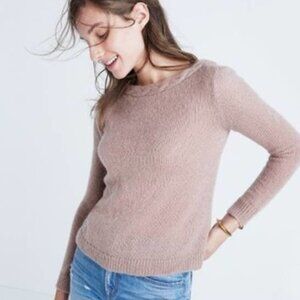Madewell et Sézane Women's Brown Brigitte Braided Knit Sweater Size XXS